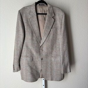 Vintage Men's Christian Brooks at Walter Smith 100% Pure Silk Blazer
